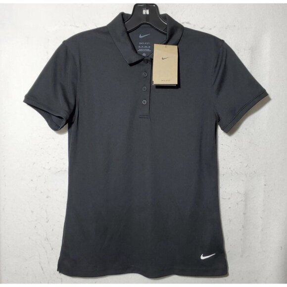 Nike Women's Golf Dri-Fit Victory Short Sleeve Polo, Black, XS - Picture 14 of 16